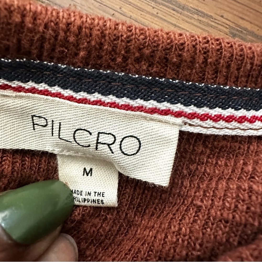 Pilcro Anthropologie Diana  Women's Brown pullover Top M - Picture 4 of 7